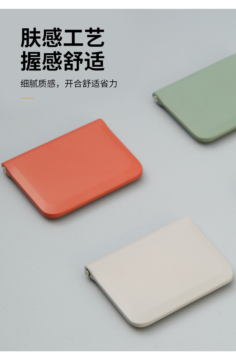 奶油风彩色拉手柜门把手锌合金抽屉衣柜拉手实心家具拉手五金配件详情8