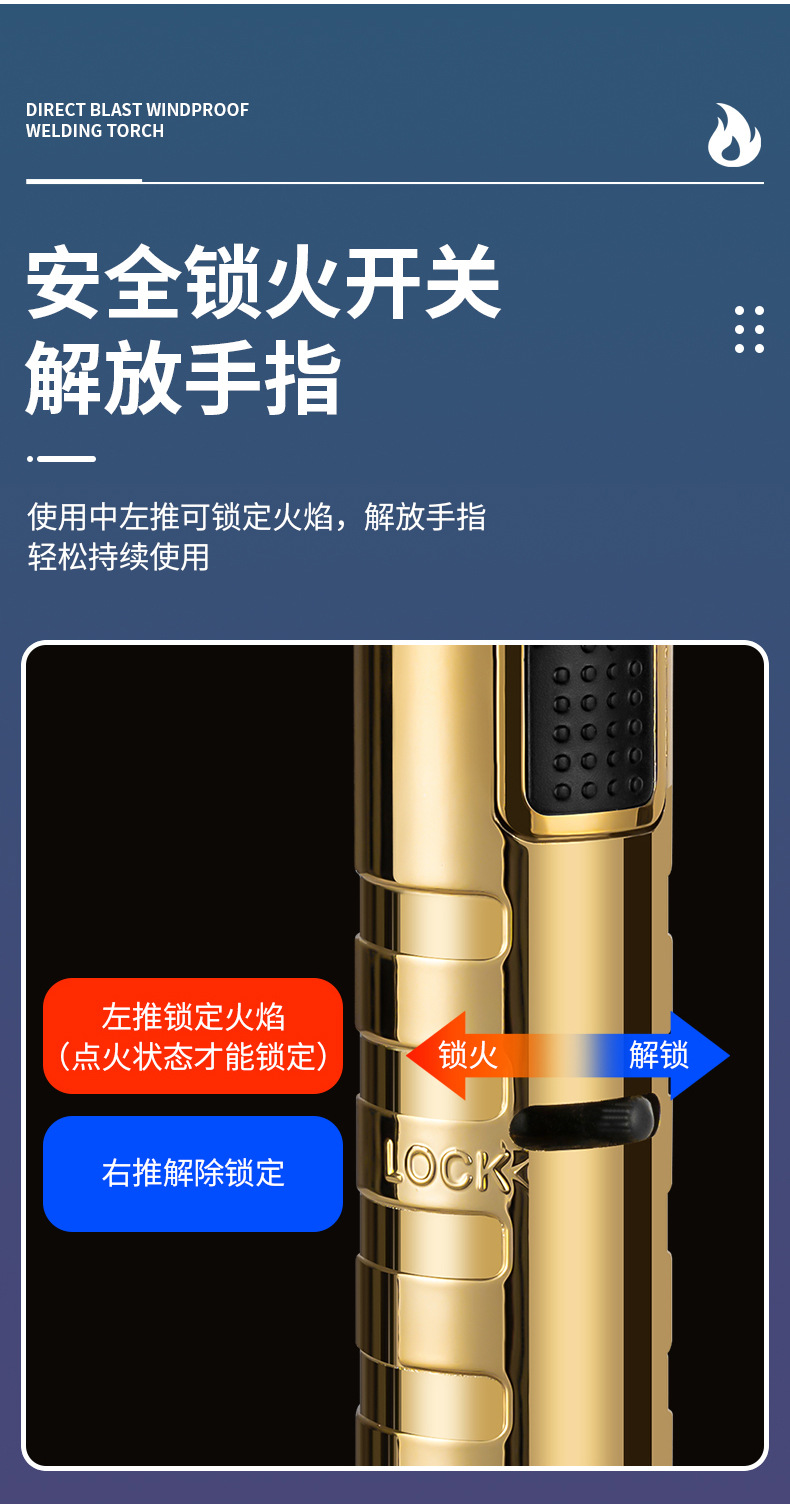 软管防风家用煤气灶点火棒充气打火机长手柄点火器艾灸点烟枪详情9