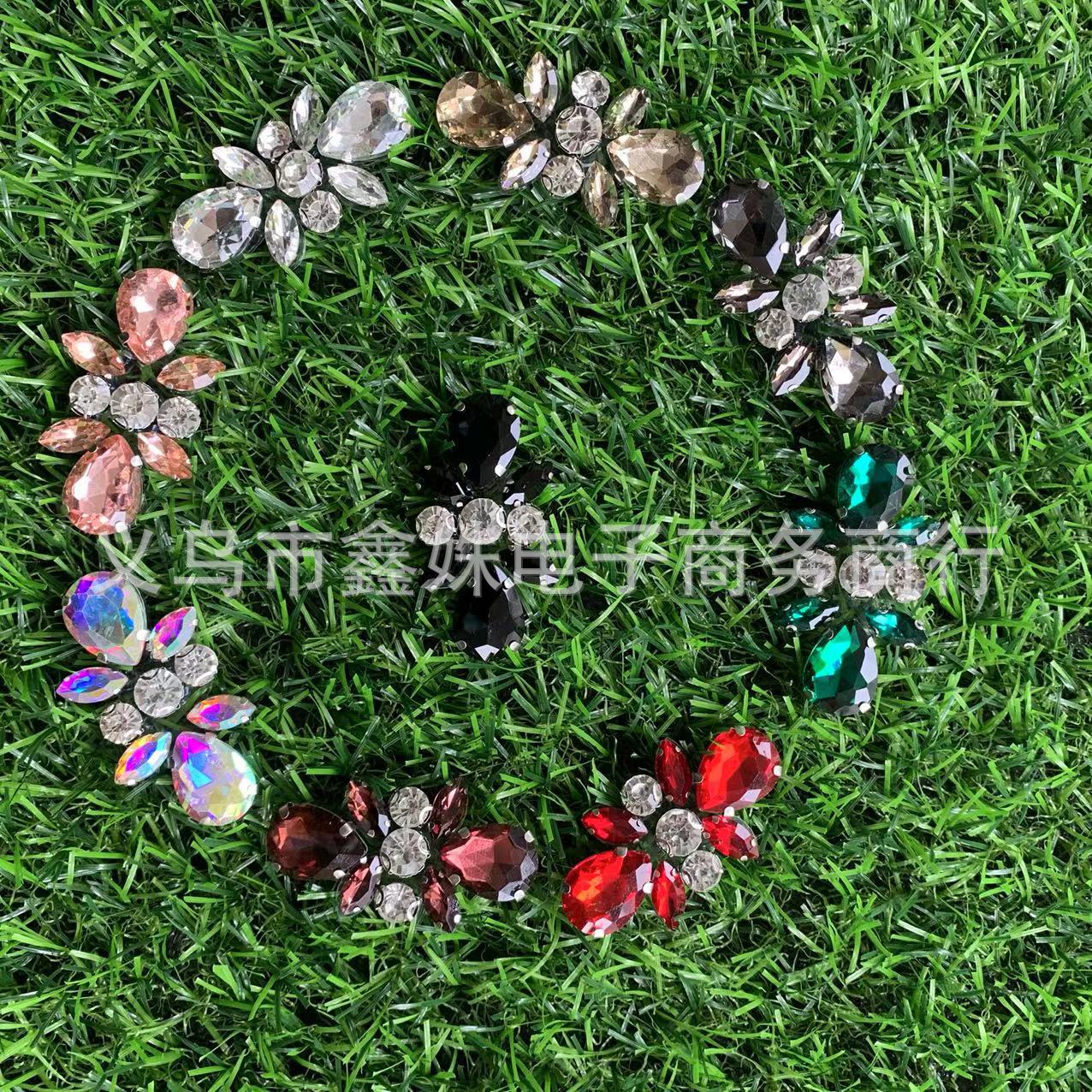 Crystal hot diamond back adhesive patch for bags, shoes and hats, diamond hot melt adhesive for accessories, clothing accessories and fabric stickers pic 9