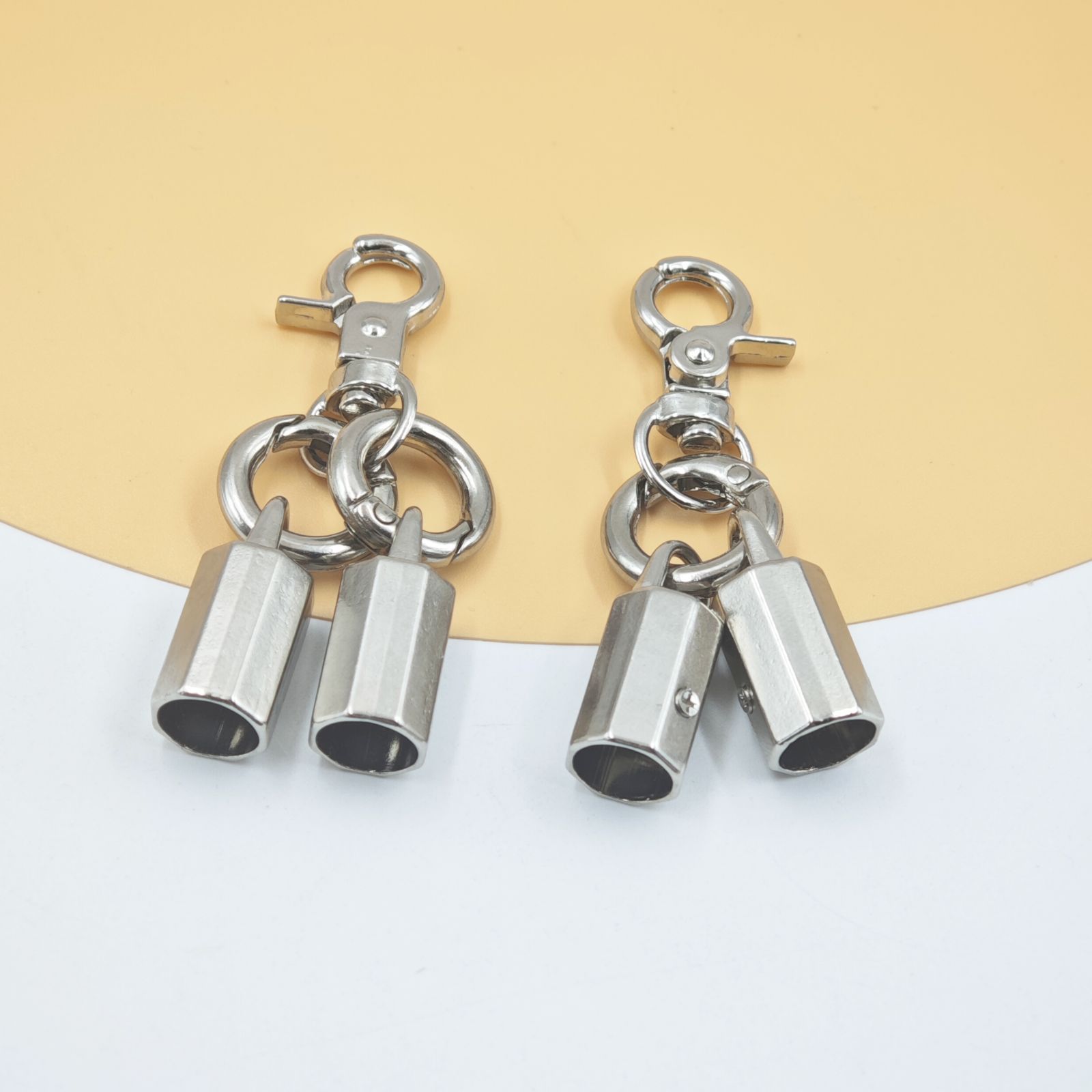 挂镀叻色3分龙虾钳扣六角吊桶手机挂绳弹簧圈套装箱包五金配件详情19