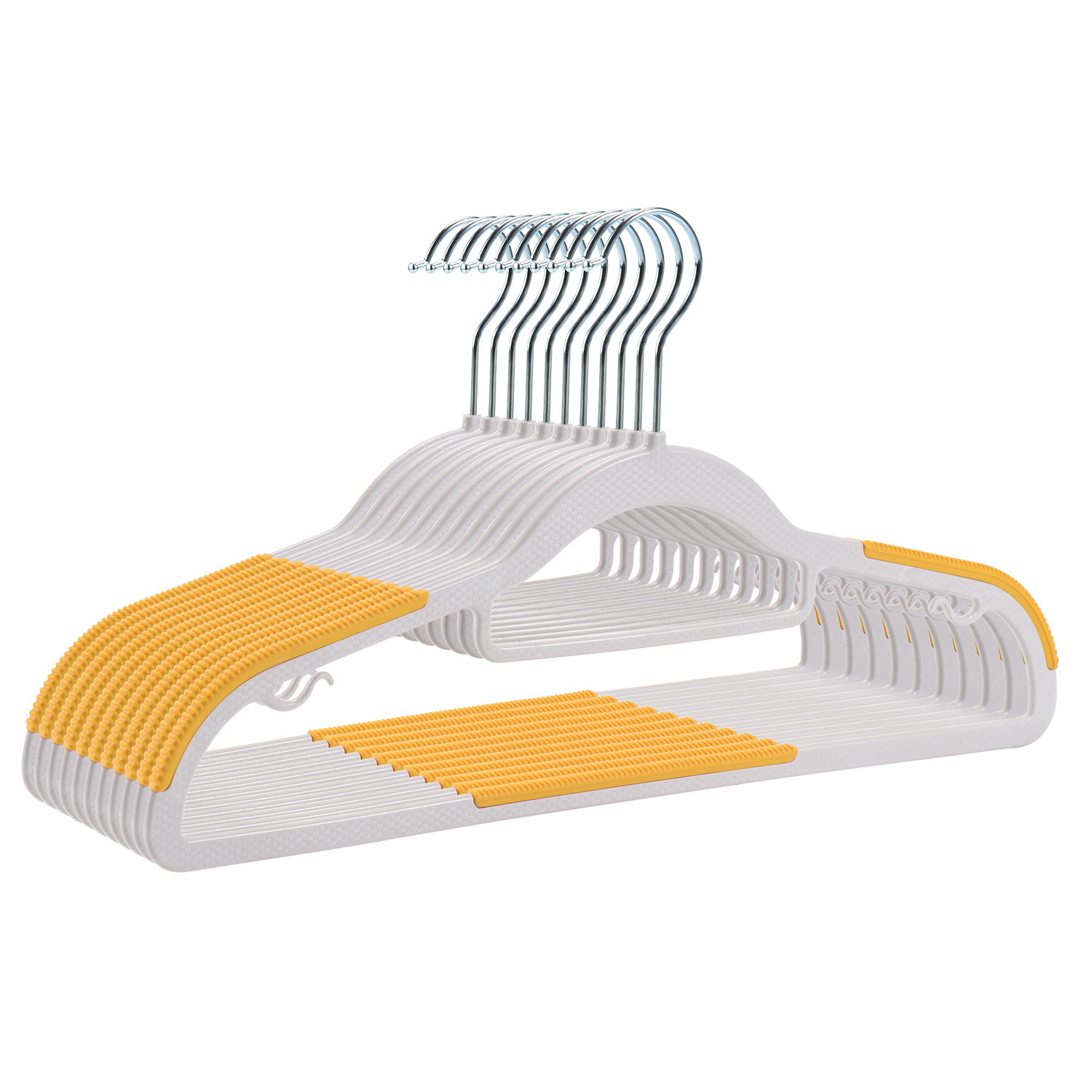 家用晾衣架挂衣衣橱无痕防滑衣服架防衣柜肩角双位批发干湿两用详情11