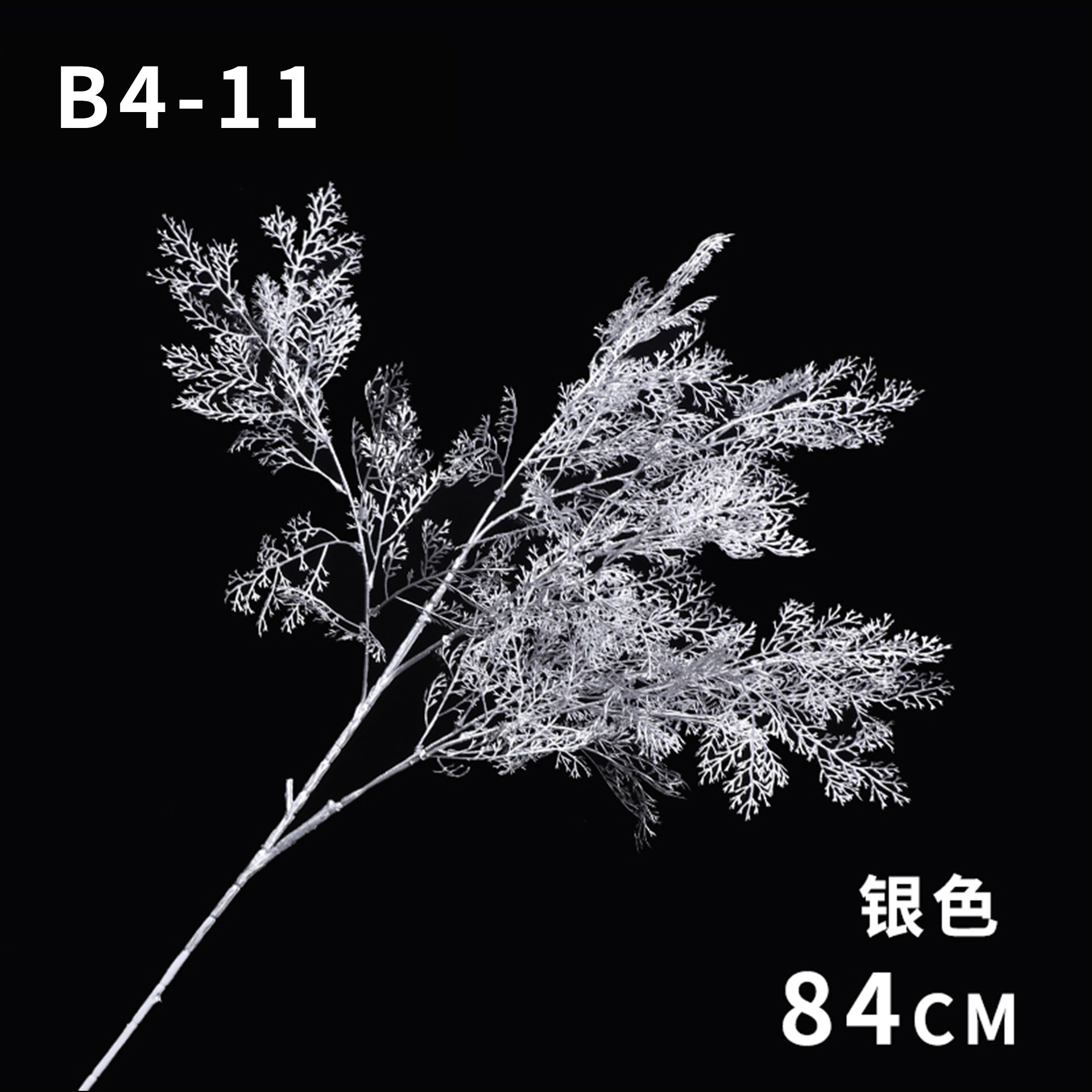 跨境专供银色系仿真花婚礼堂吊顶插花排装饰塑料假花人造花拍摄详情11