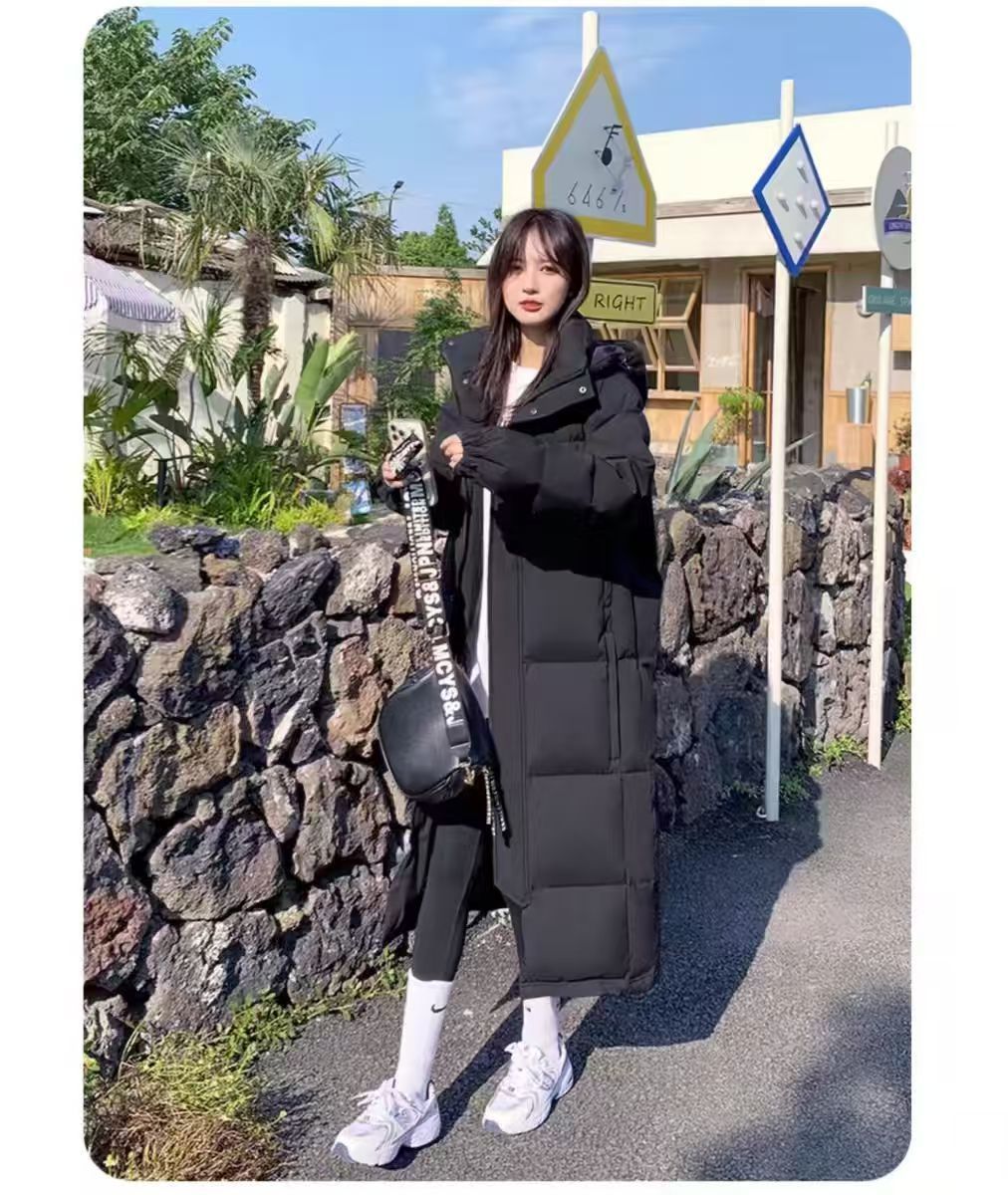 2025新款羽绒服女中长款中戏羽绒服长款过膝加厚白鸭绒羽绒衣外套详情8