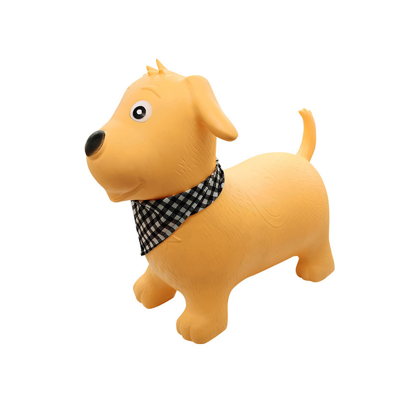 厂家地摊批发充气跳跳马精灵彩绘加大加厚PVC橡皮狗儿童玩具详情8