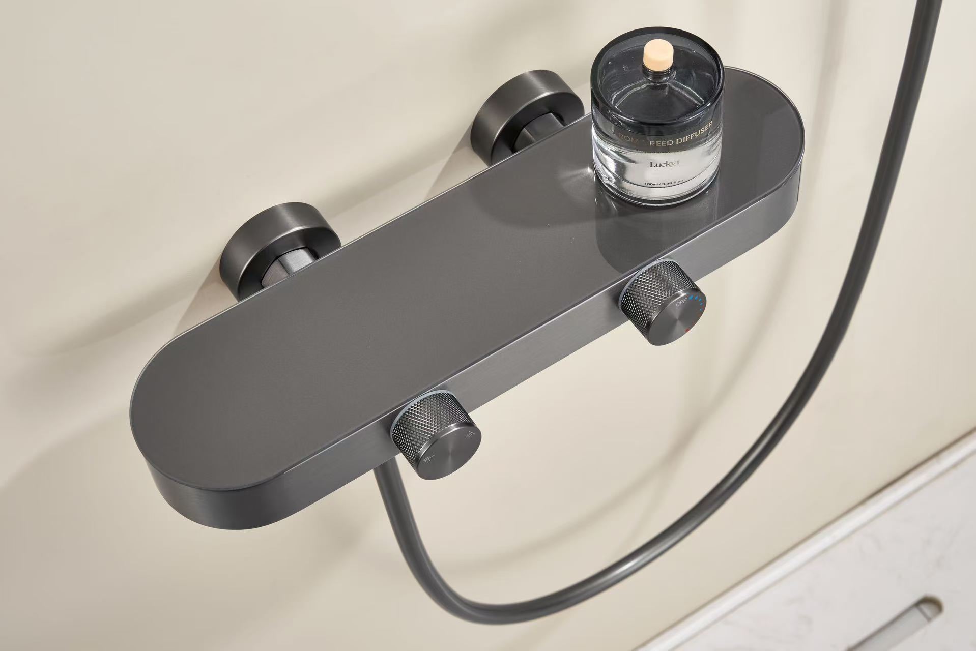 现货全铜无顶喷简易数显淋浴花洒套装家用卫生间分体式沐浴花洒详情8