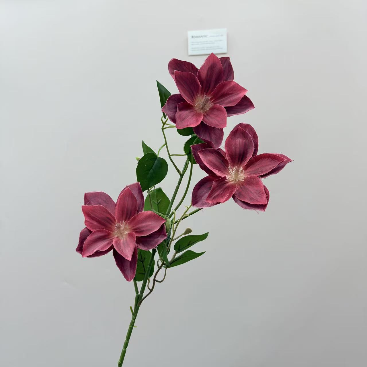 3头仿真铁线莲玉兰仿真花婚庆婚礼软装家居装饰婚礼插花跨境详情10