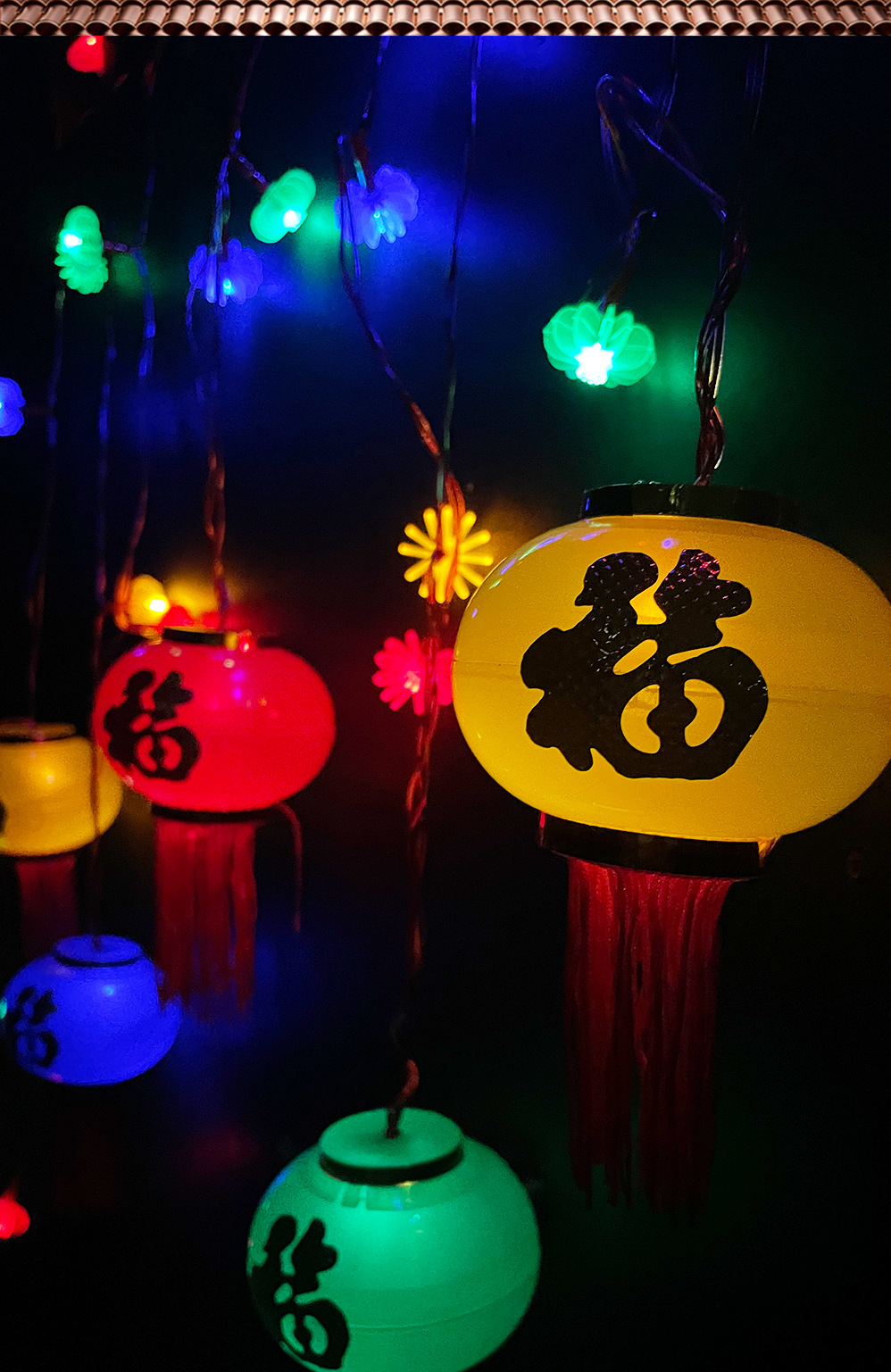 2025 New outdoor camping solar light string, round ball color light string, street vending star light, warm light atmosphere, room installation pic 10