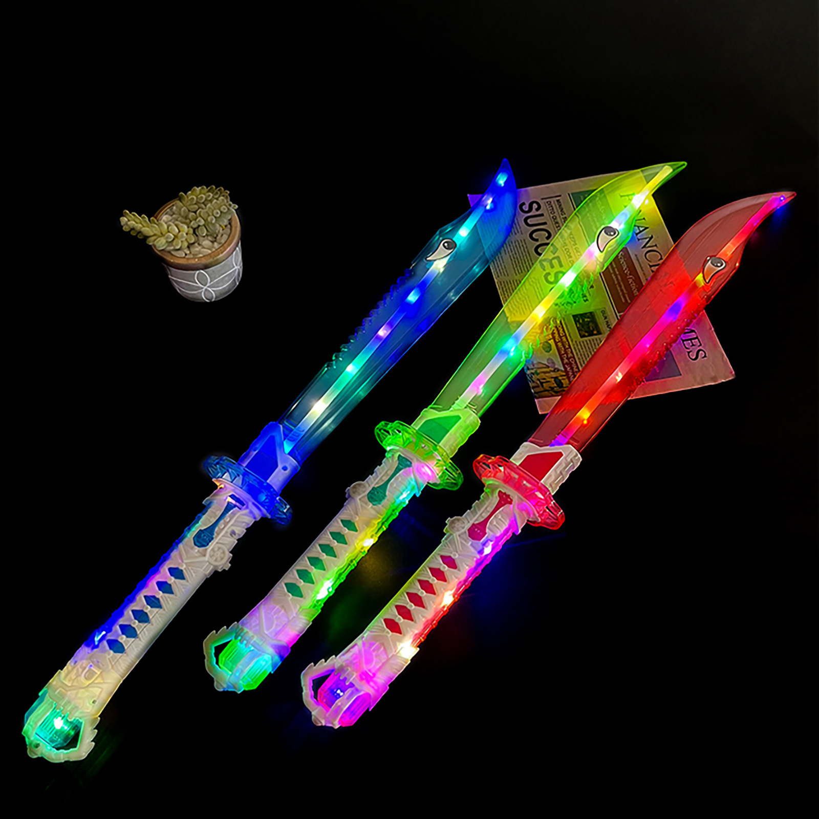 新款宝剑玩具闪光大宝剑圣剑武器电动发光刀七彩声光夜市地摊货源详情12