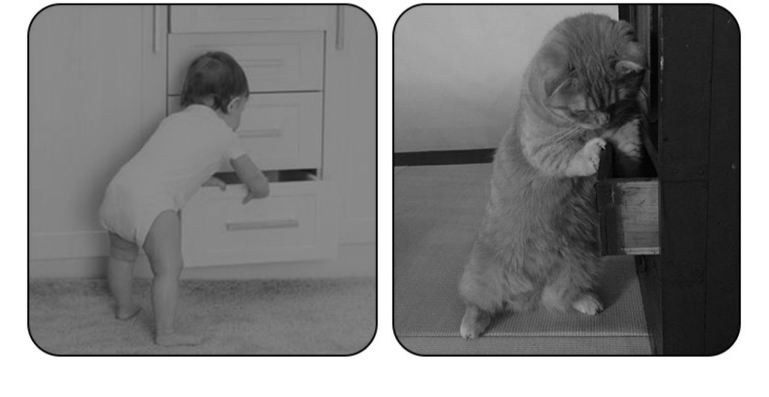 免打孔抽屉锁柜门锁隐形暗装儿童柜磁吸安全锁文件柜锁办公桌锁扣详情3