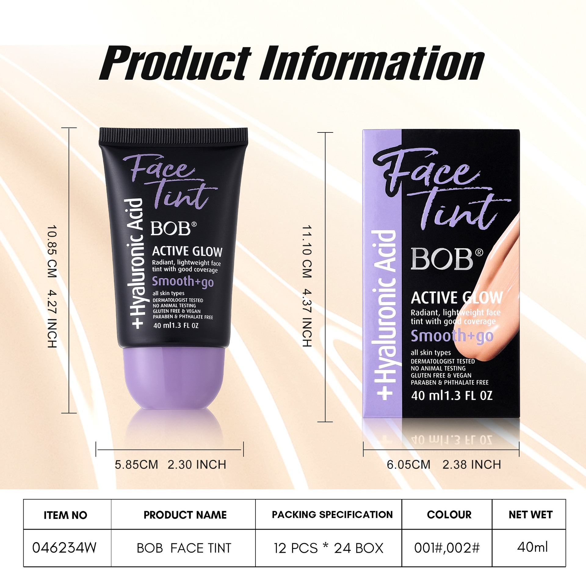 Cross-border exclusive bob Soft, Light and Oil-Control bb Cream Moisturizing, Concealing, Brightening, Long-lasting, and Non-smug Foundation pic 8