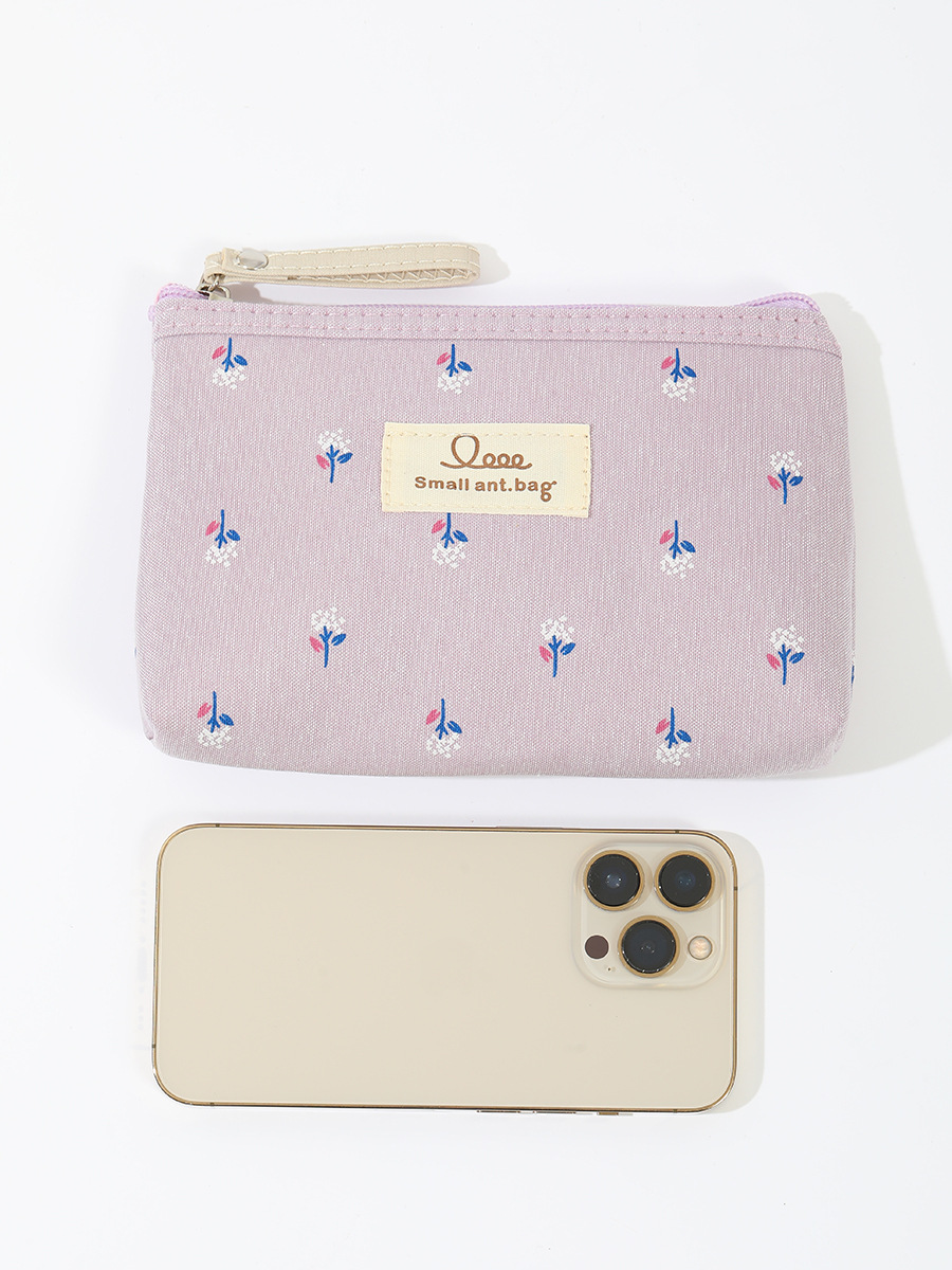 跨境印花帆布化妆包女防水便携ins风字母学生笔袋旅行收纳洗漱包详情18