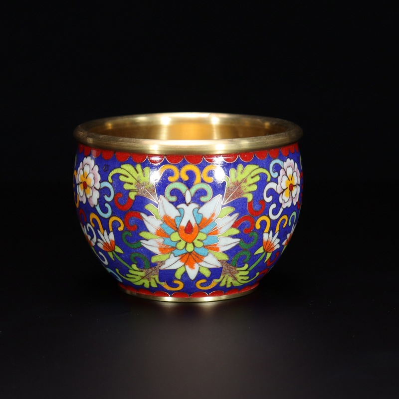 Beijing Cloisonne feng shui ornaments for attracting and gathering wealth - traditional cast copper cloisonne low-temperature enamel wrapped branch wealth VAT pic 3