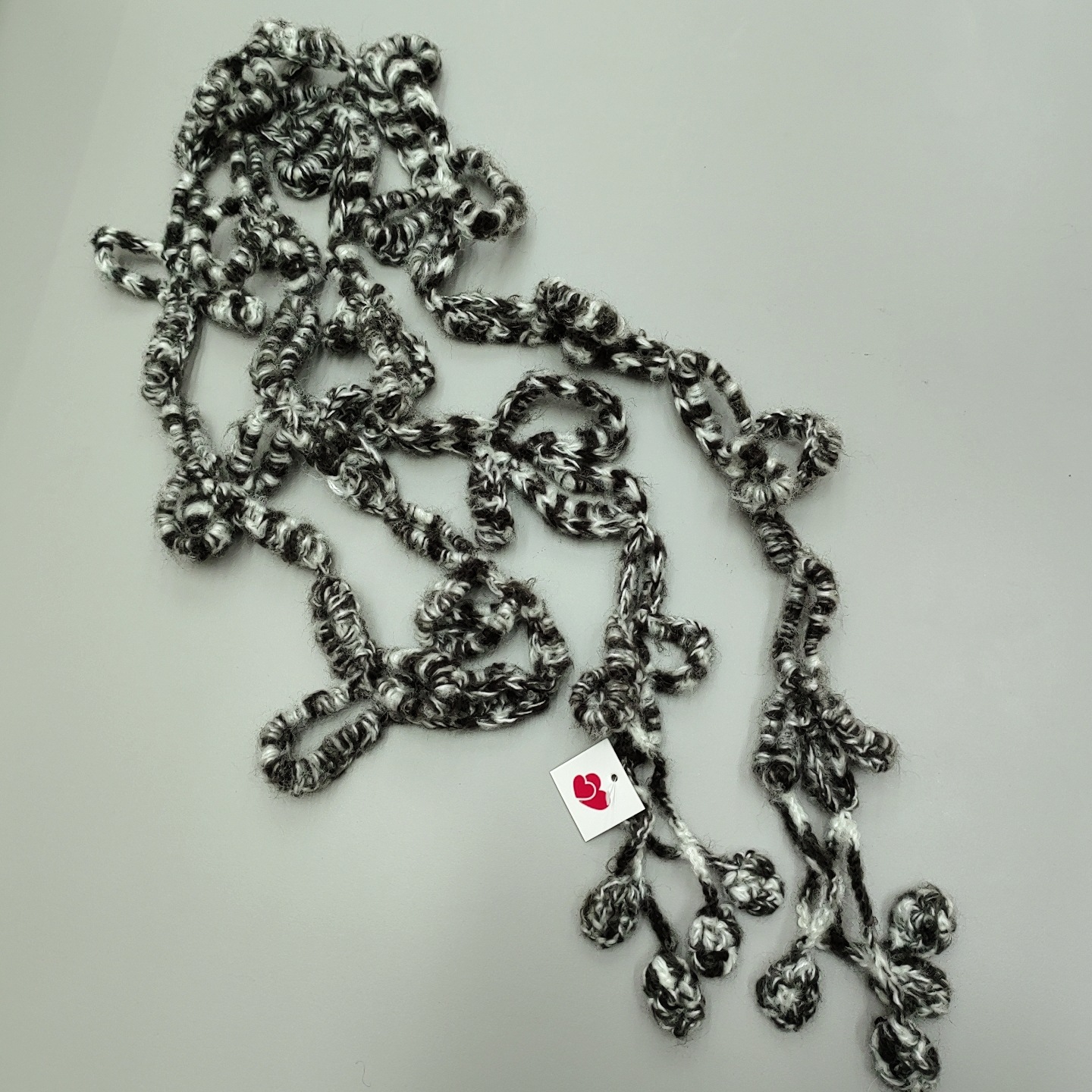 细条围巾原创手工钩织花朵日系森女式气质淡雅百搭配饰裙装饰腰带详情7