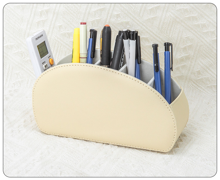 PU leather office desk, coffee table, remote control storage box, multi-purpose stationery storage, TEMU Amazon bestseller pic 7