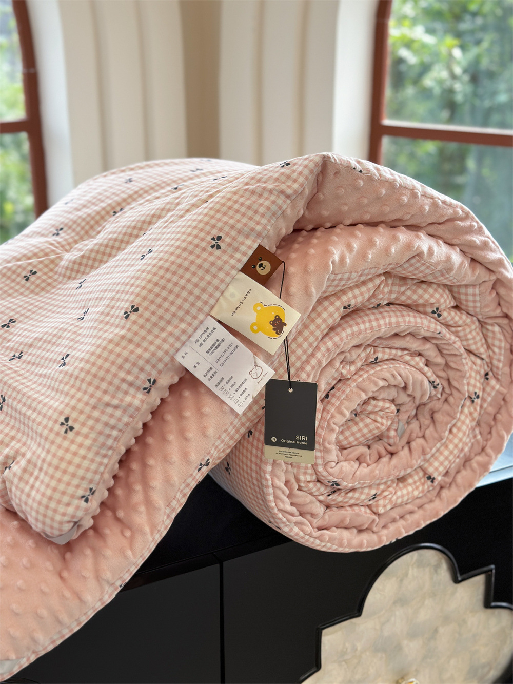 13372 All-cotton cartoon small floral print spring and autumn quilt soothing, bean quilt warm and fleece winter quilt core pic 33