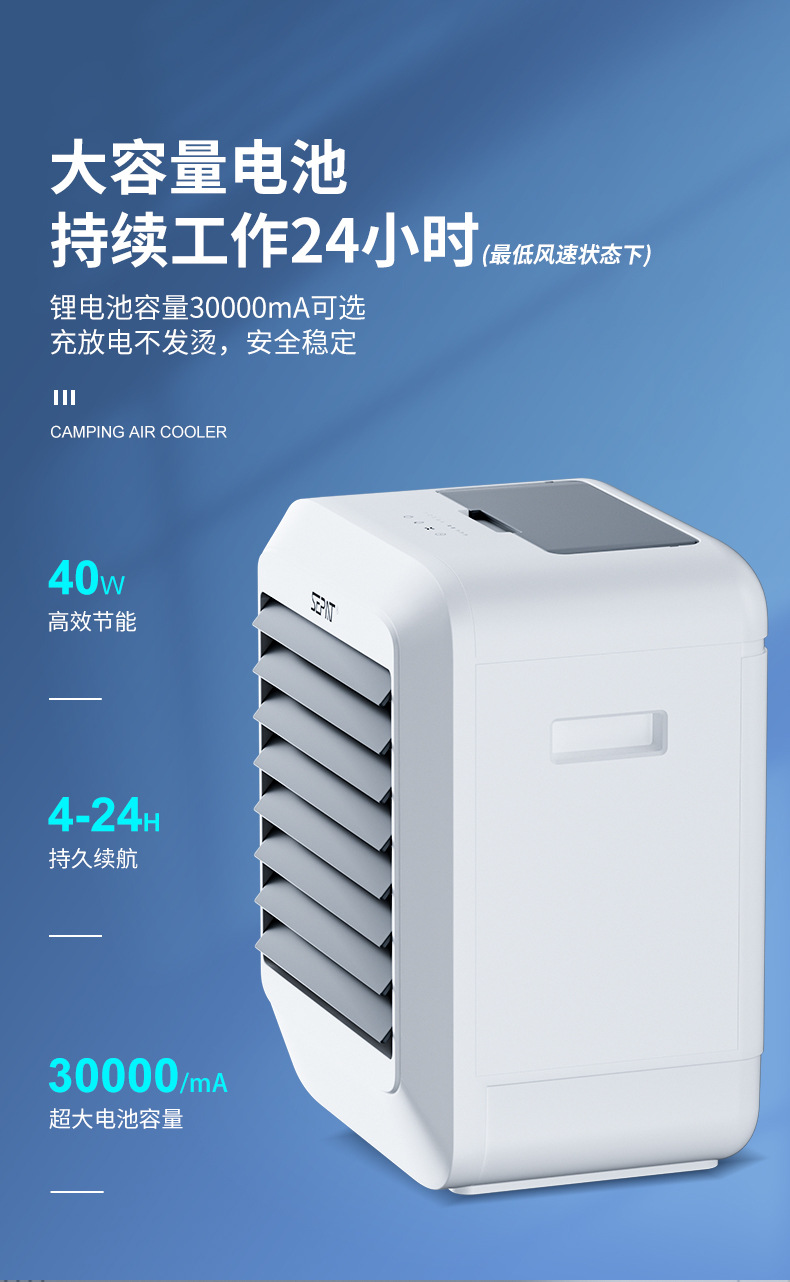 Портативный DC12V110V солнечный вентилятор для подзарядки домашних кондиционированных вентиляторов pic 3