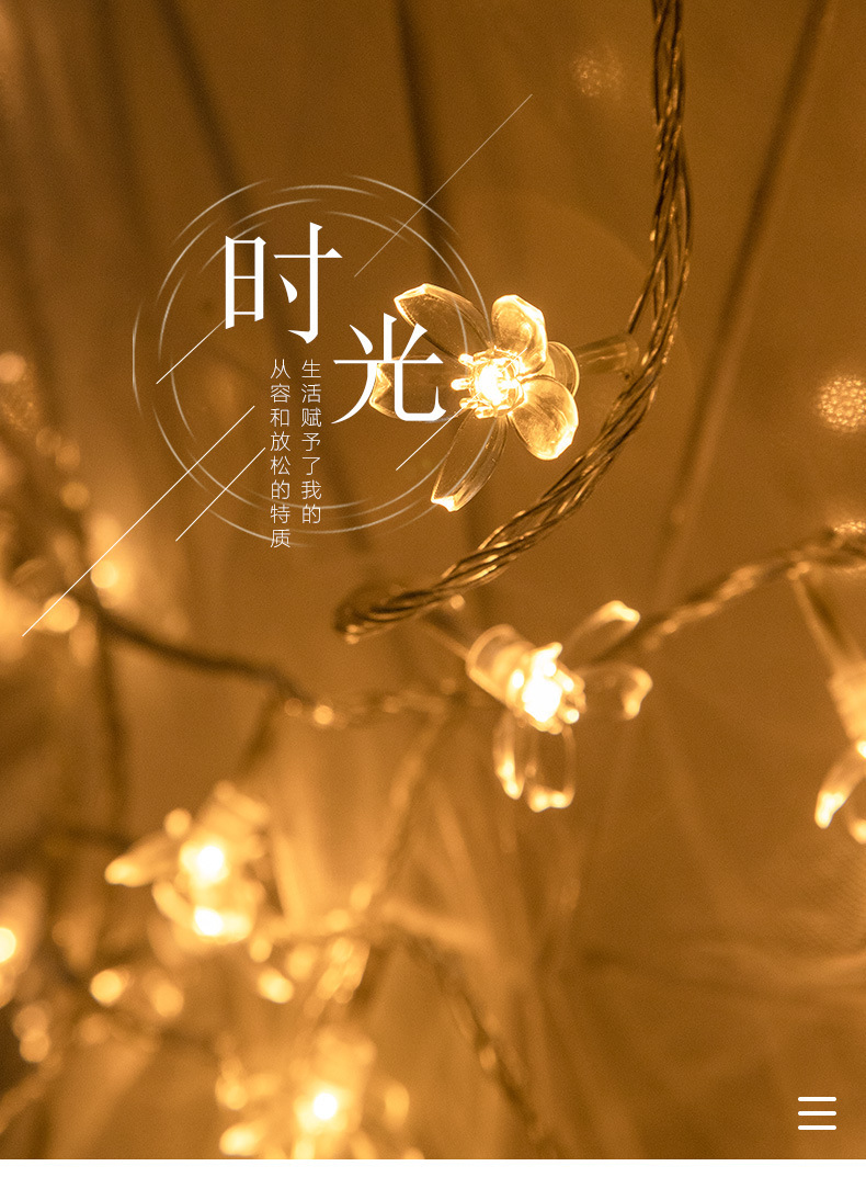 led lights, star lights, decorative atmosphere lights, Christmas copper wire lights, LED light strings, small lights, flower bouquets, camping bulb light strings pic 36