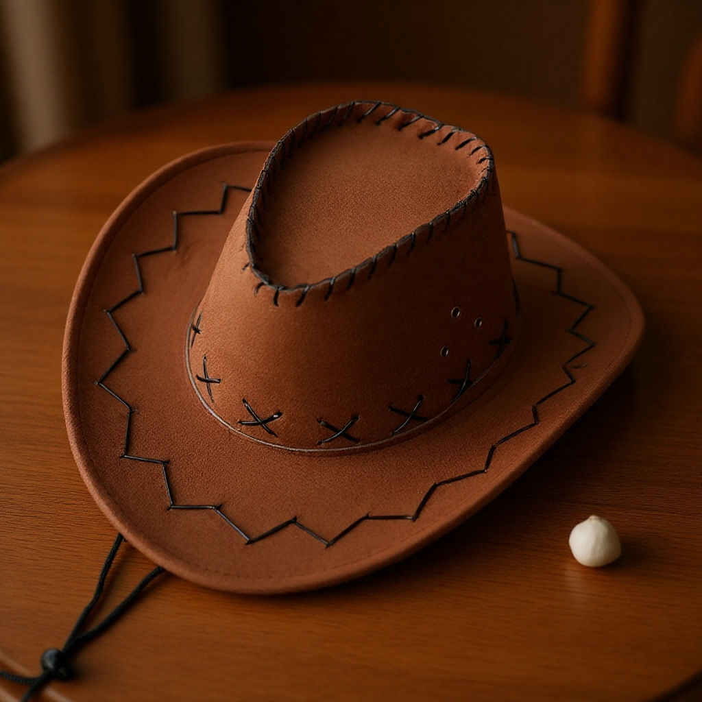 大檐男女礼帽西部牛仔帽遮阳帽防晒牛仔帽绒面遮阳帽草原新疆情侣详情6