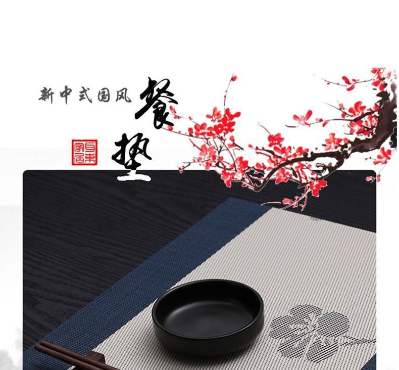 跨境中式隔热防烫耐高温防水PVC餐垫家用锅垫西餐桌垫子碗盘茶杯详情2