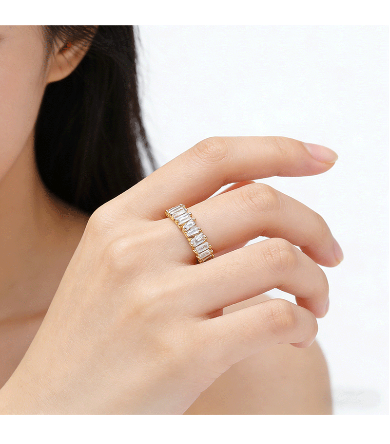 Hyacinth anillo mujer luz lujo superflash zirconita anillo abierto chic personalidad anillo versátil coreano influencers pic 6