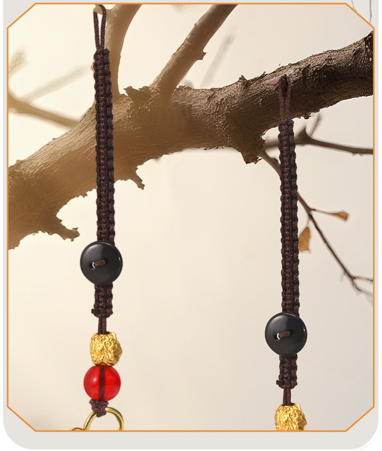 柿柿如意挂件 创意设计车用车载挂饰纳福平安车内装饰品吊坠批发详情8