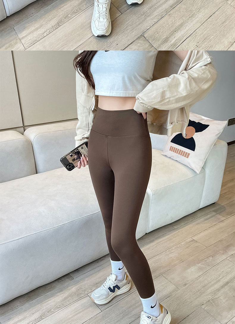 加厚羊羔绒鲨鱼裤女外穿冬季春秋紧身保暖棉裤加绒打底瑜伽芭比裤详情13