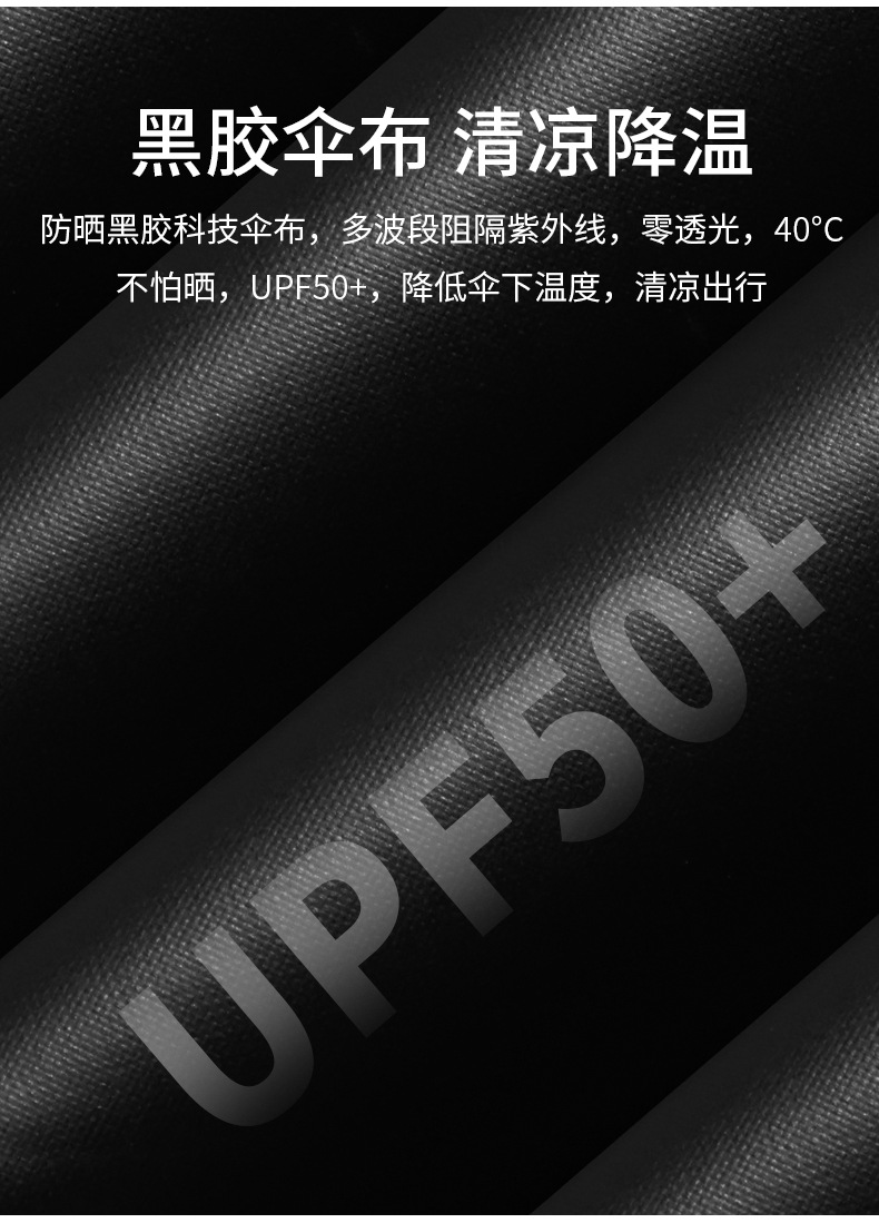 50% off umbrella, sun protection umbrella, mini pocket for women, compact and portable, black vinyl sunshade umbrella, capsule advertising umbrella pic 10