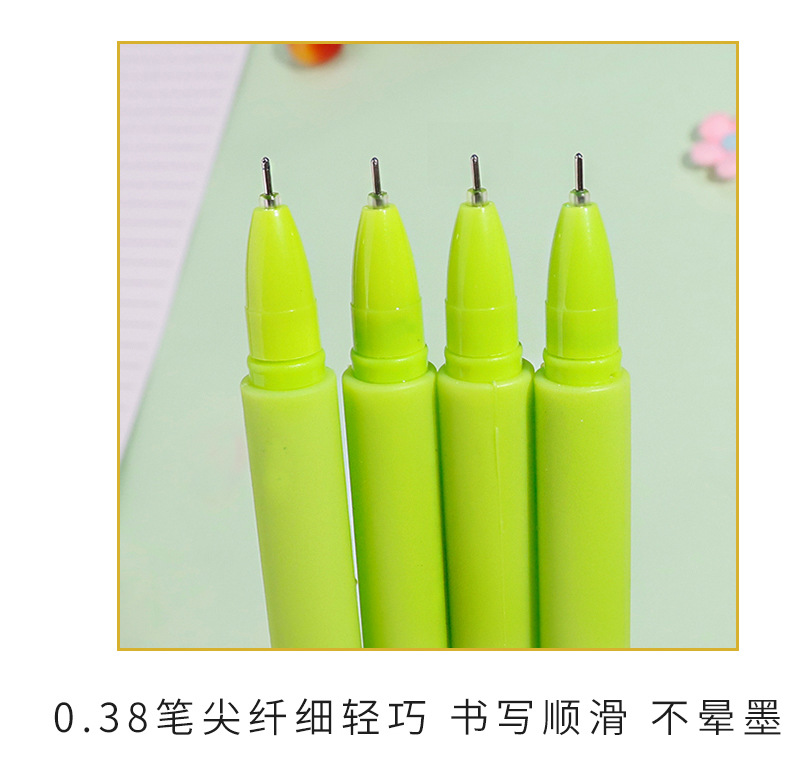 创意车厘子硅胶甩甩笔儿童签字笔手写文字笔批发樱桃造型文具用品详情8