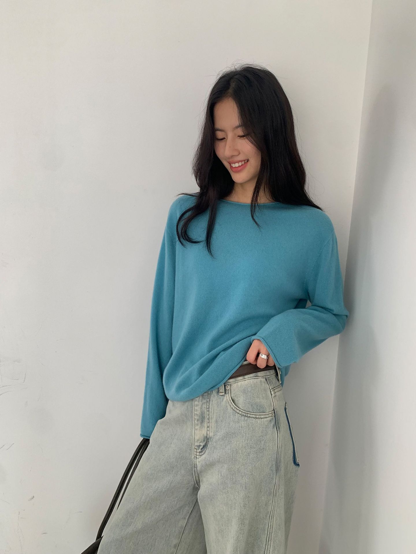 Korean-style seamless one-piece process round-neck pullover cotton and wool sweater, basic base layer for women a1183 in autumn and winter pic 91