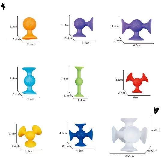 Succión goo fun niños educación temprana cognición puzzle succión diversión juguetes de baño pic 6
