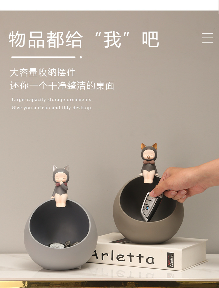 创意可爱少女心桌面猫女孩摆件办公室家居装饰品创意生日礼物女生详情6