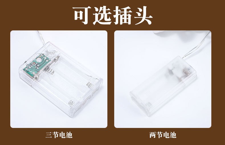 New outdoor courtyard atmosphere Christmas party handicraft decorative copper wire string lights mini LED copper wire light strings pic 4