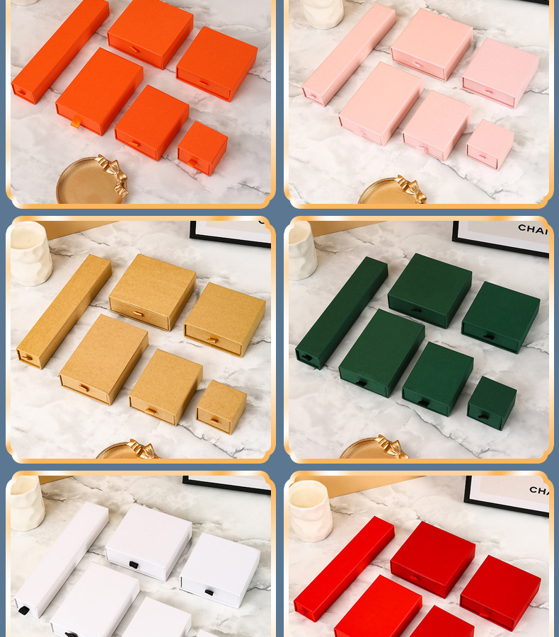 厂家现货首饰盒戒指盒项链饰品盒手链手串包装盒饰品包装盒批发详情11