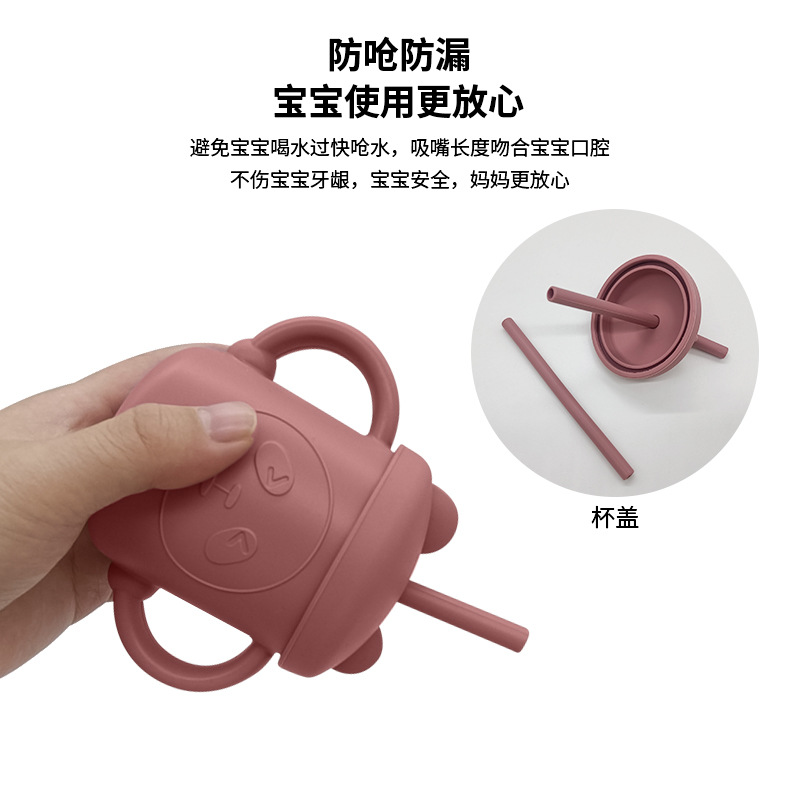 母婴用品食品级儿童硅胶餐具辅食碗套装宝宝喂养餐盘带叉勺八件套详情19
