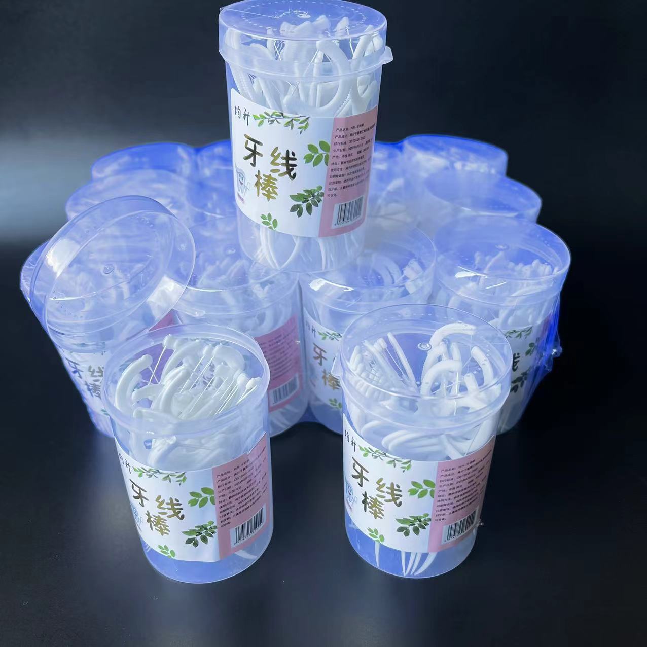【1-11 Zones 】 Junsheng round box dental floss picks 12 per set 720 per piece. Round box dental floss 30 pieces. Dental floss, picking floss, toothpicks 1 yuan. Wholesale products from street stalls pic 5