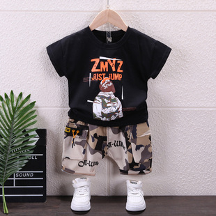 1-5 años niño vestido de verano manga corta shorts conjuntos bebé verano slim algodón lino camisetas suelto niño dos piezas lotes pic 6