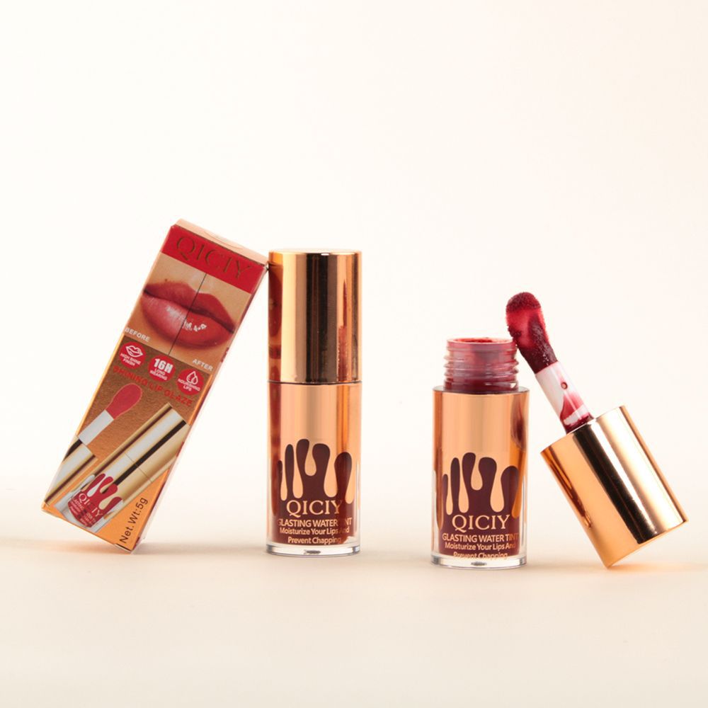 Cross-border exclusive QICIY 6-color lip gloss, with a hydrating and clear texture, light and non-sticky, fair and tender, elegant lip gloss wholesale pic 13