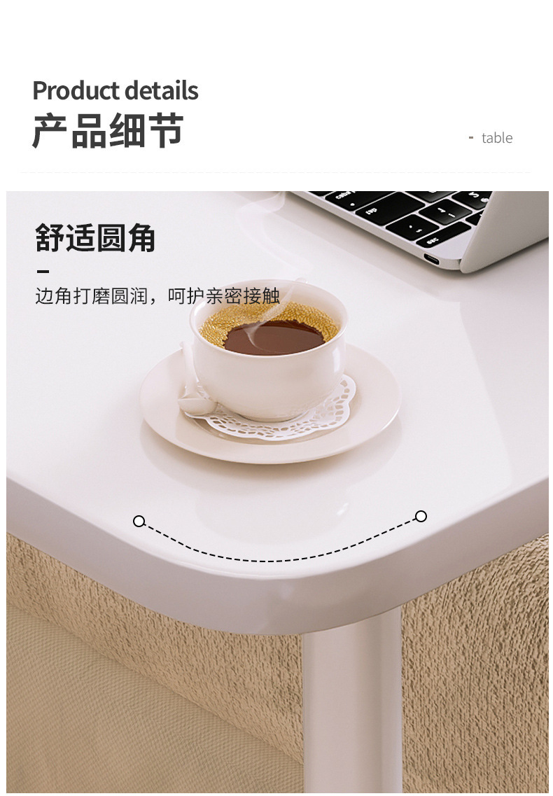 可移动床边折叠桌升降桌笔记本电脑桌懒人床上家用卧室学习书桌详情22