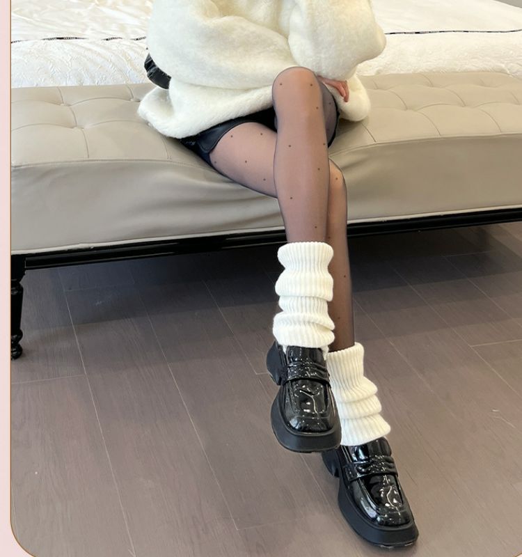 双层波点黑丝光腿裤袜丝袜女春秋薄款加厚冬季自然肉色裸感打底裤详情20