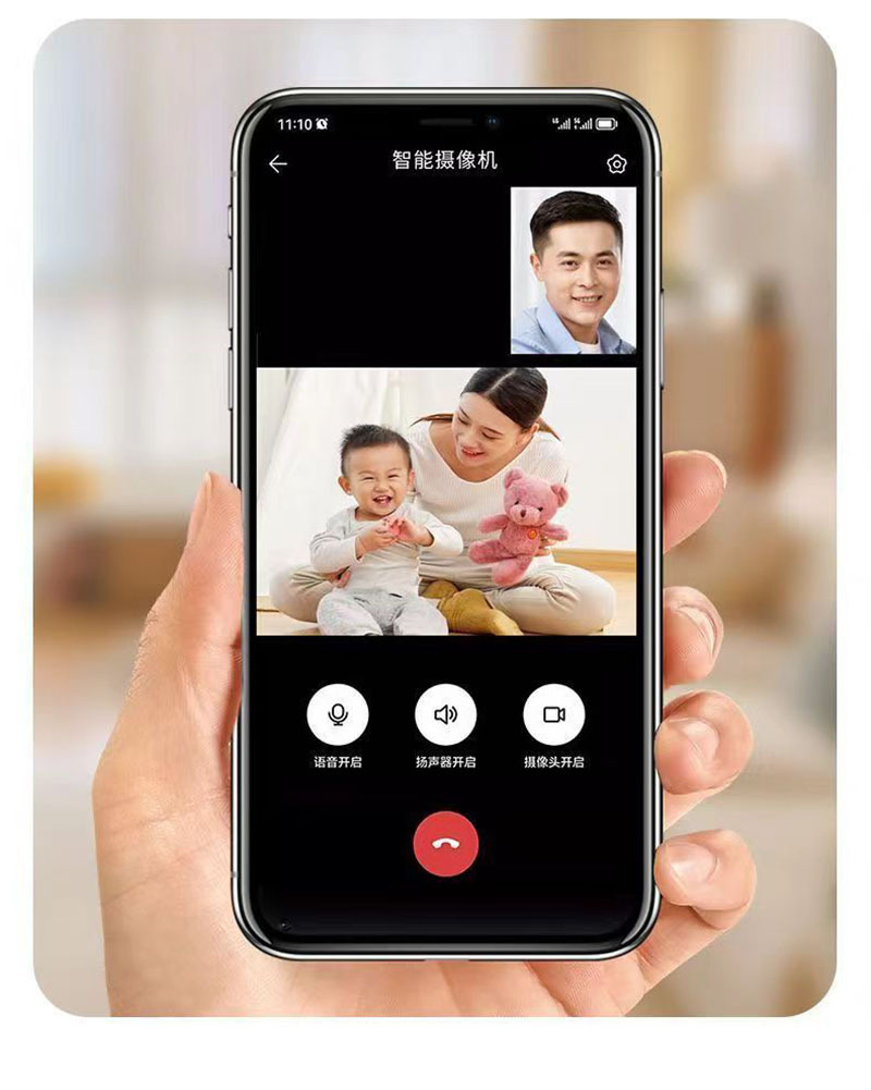 智能双向视频通话AI监控摄像头家用WIFI可视对讲老人小孩一键呼叫详情18