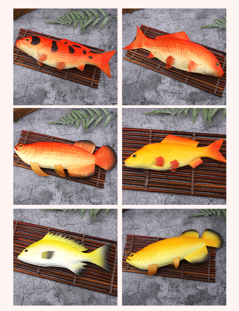 工厂直供PU仿真鱼模型儿童益智仿真玩具摄影素描假鱼道具现货批发详情3