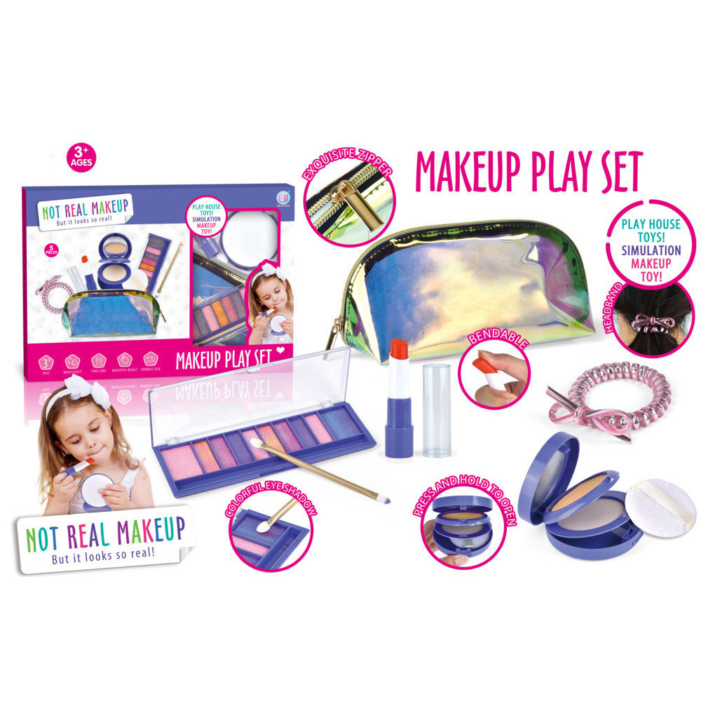 跨境亚马逊儿童过家家仿真化妆玩具女孩彩妆套装不可涂抹带收纳盒详情14