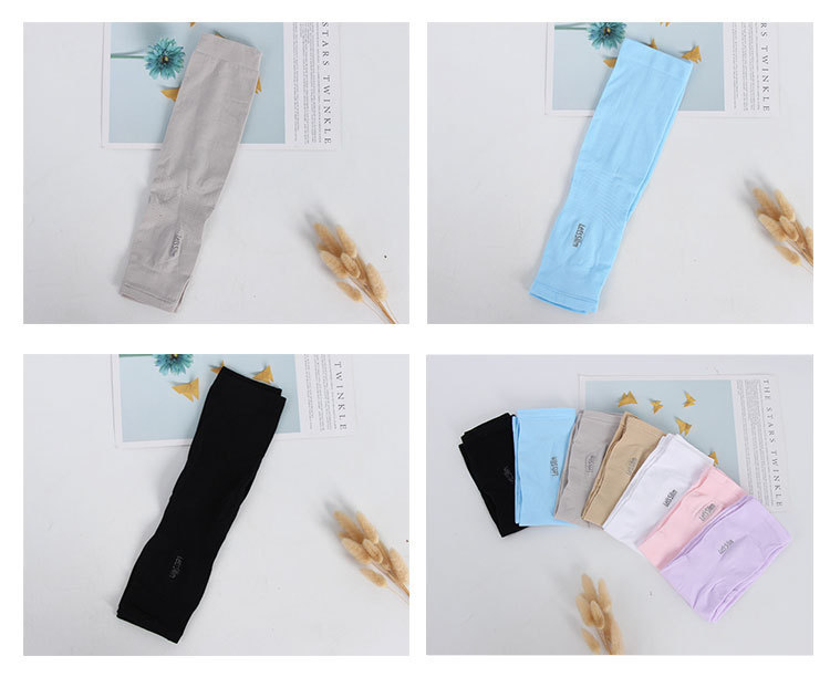 夏季防晒女男袖套户外冰丝手臂薄款骑行诸暨冰袖批发防晒升级详情11