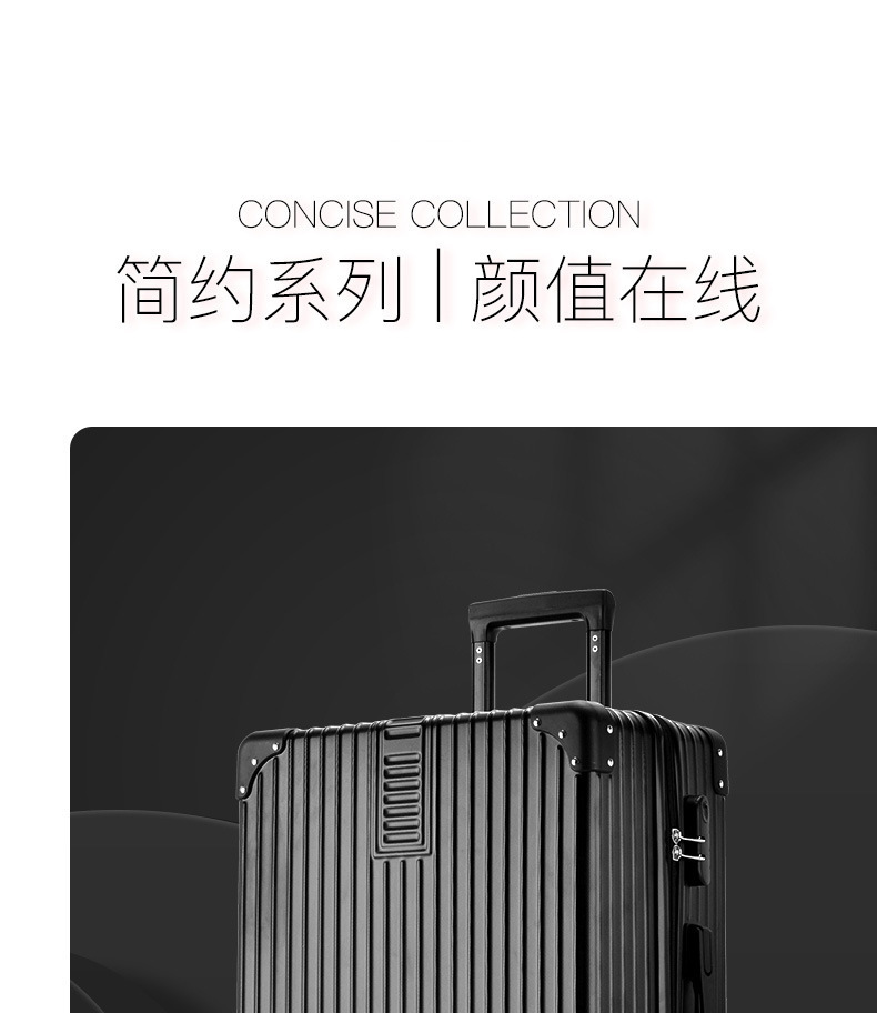 【严选工厂】2025行李箱女网红复古20寸小型旅行拉杆箱24寸学生详情1