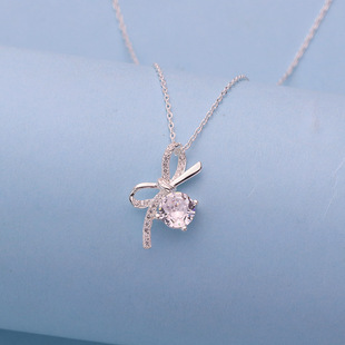 s925 sterling silver pearl necklace, a simple and elegant single beaded pendant, versatile and niche collarbone necklace pic 8