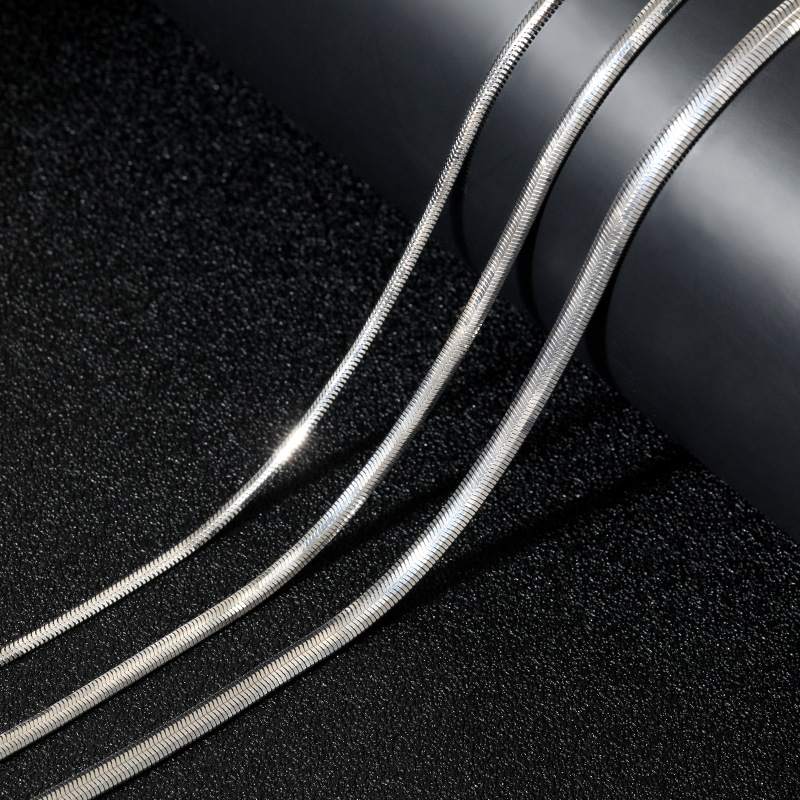 项链925纯银意大利蛇骨链锁骨链女高级感小众气质ins饰品配饰青岛详情5