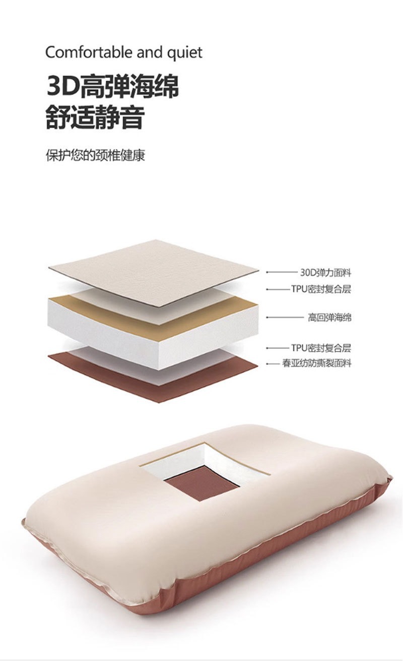 户外野营充气枕头TPU超柔软自动充气高回弹海绵充气枕头便携式详情15