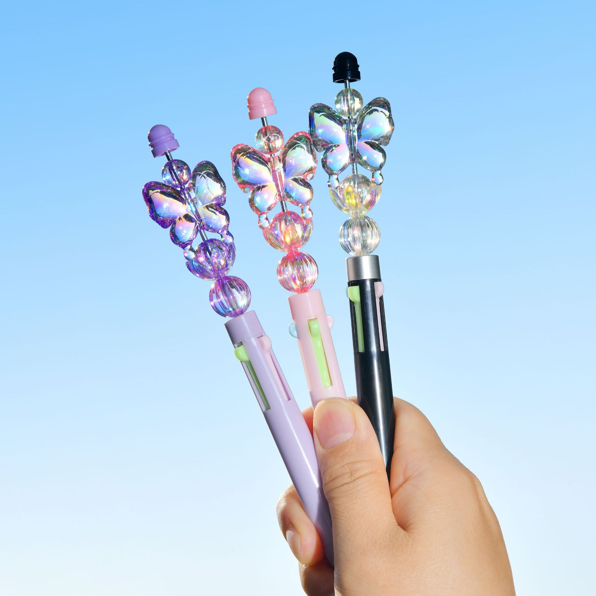 Chenxi Chuan Chuan Le 4-color Ballpoint Pen, creative and fun medium Oil pen, notebook, drawing, marking and color pen, New stationery wholesale pic 9