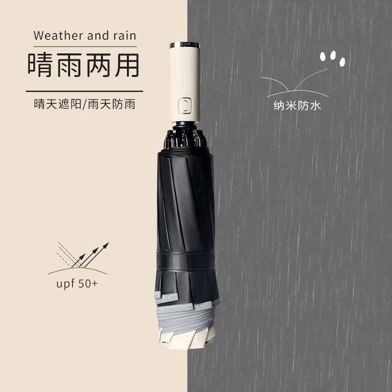 全自动雨伞男女折叠收缩大号双人遮阳防晒防紫外线车载汽车反向伞详情14