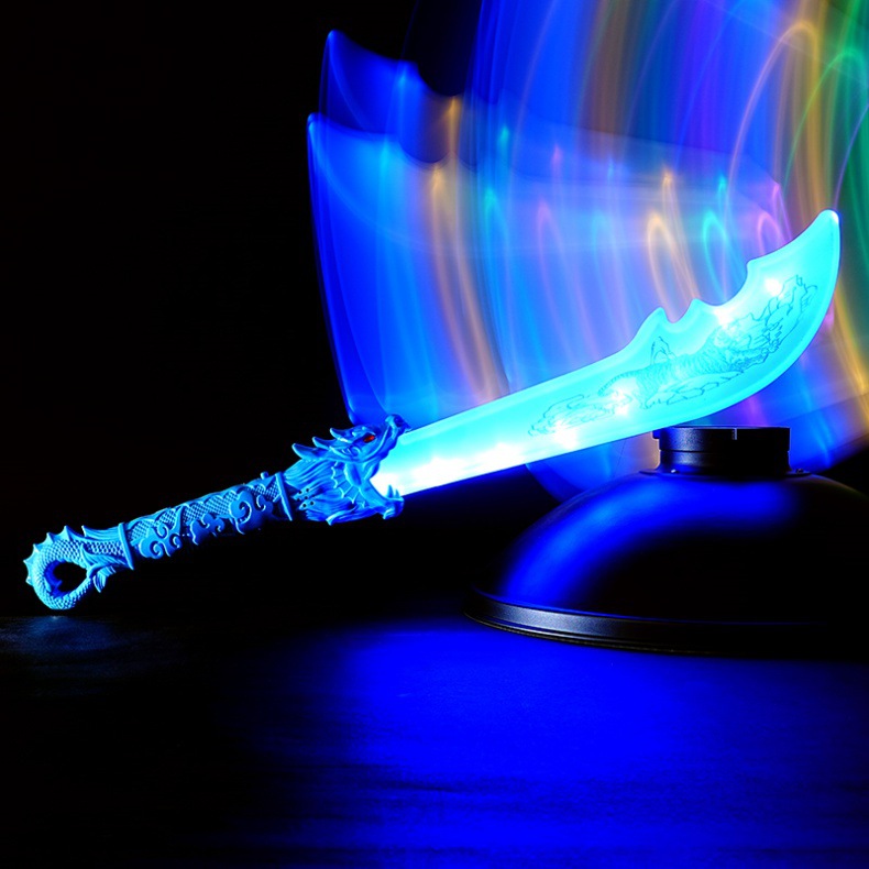 发光刀剑激光剑龙虎刀玩具唐横剑发光长剑棒闪光棒男孩子儿童童年详情13